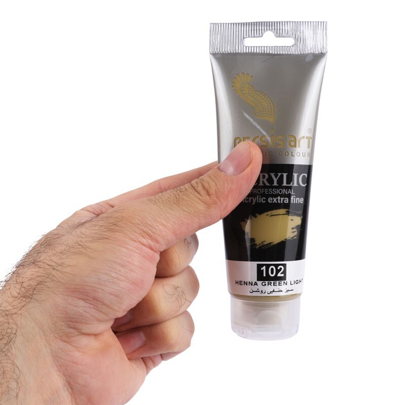 رنگ اکریلیک پرسیس آرت 102 Henna Green Light حجم 75 میلی لیتر