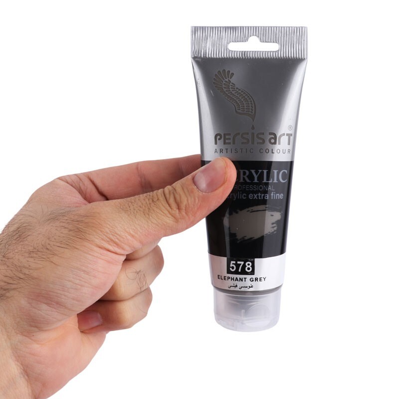 رنگ اکریلیک پرسیس آرت Elephant Grey 578 حجم 75 میلی لیتر