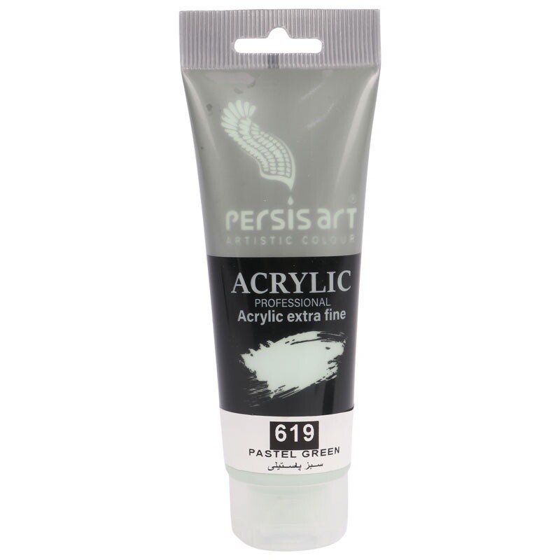رنگ اکریلیک پرسیس آرت Pastel Green 619 حجم 75 میلی لیتر