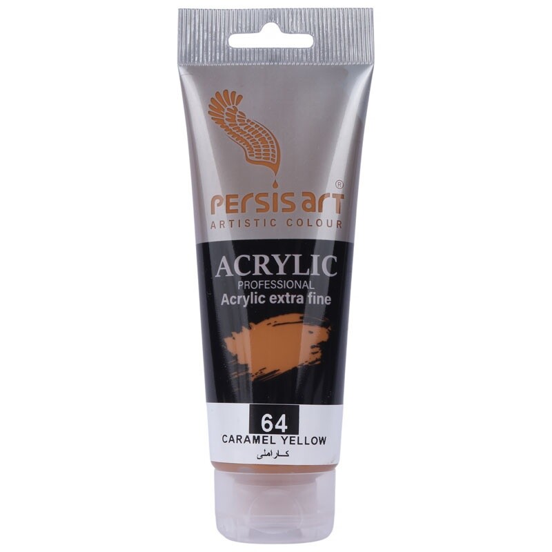 رنگ اکریلیک پرسیس آرت Caramel Yellow 64 حجم 75 میلی لیتر