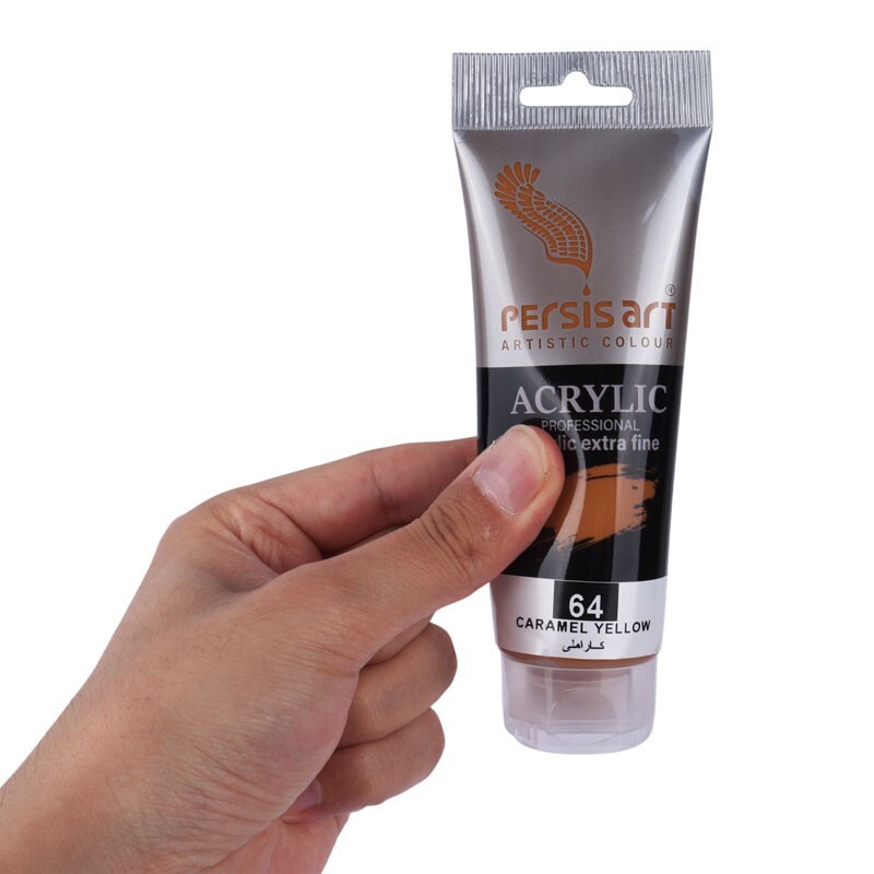 رنگ اکریلیک پرسیس آرت Caramel Yellow 64 حجم 75 میلی لیتر