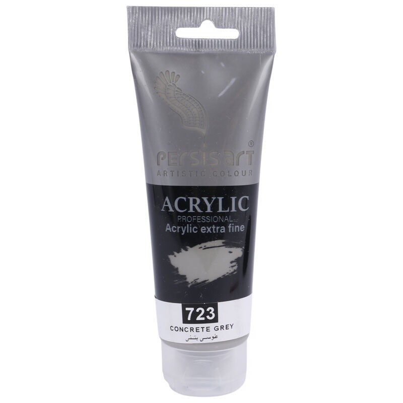 رنگ اکریلیک پرسیس آرت Concrete Grey 723 حجم 75 میلی لیتر