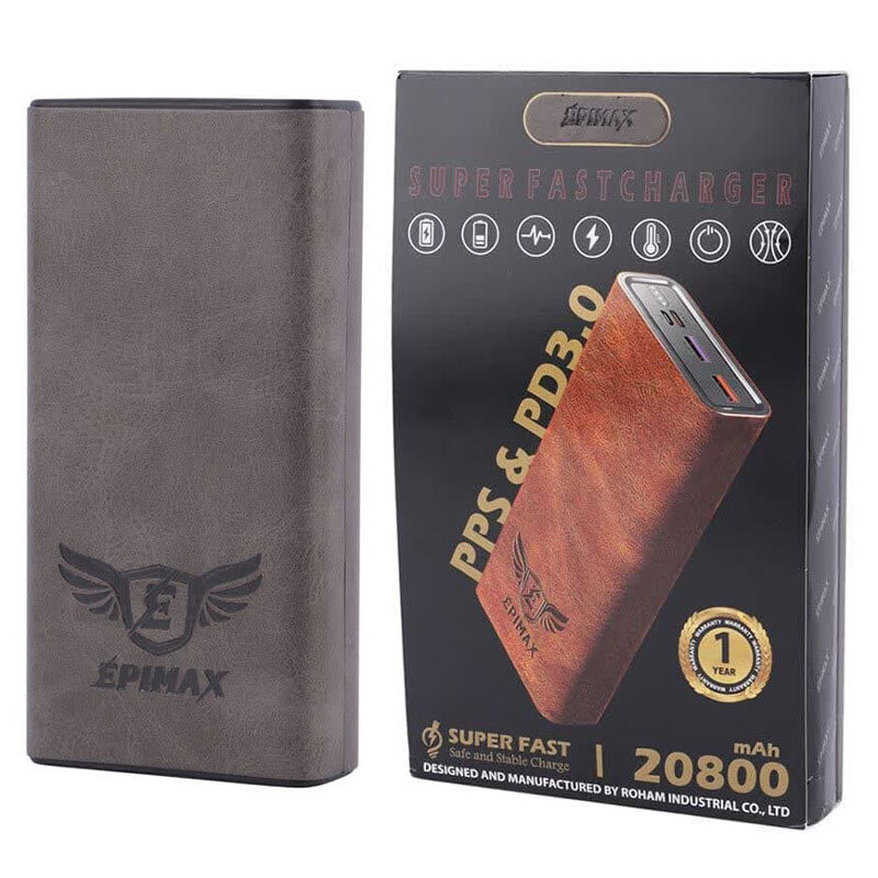 پاور بانک فست شارژ اپی مکس EP-200 PD3.0 30W ظرفیت 20800 میلی آمپر ساعت