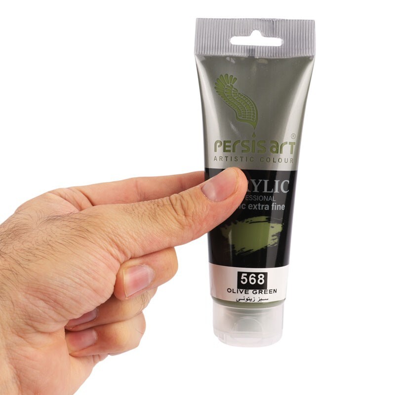 رنگ اکریلیک پرسیس آرت Olive Green 568 حجم 75 میلی لیتر