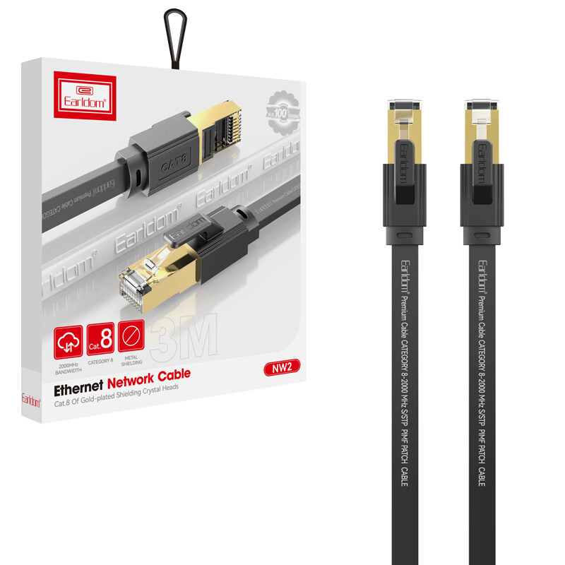کابل شبکه Cat8 ارلدام ET-NW2 طول 3 متر