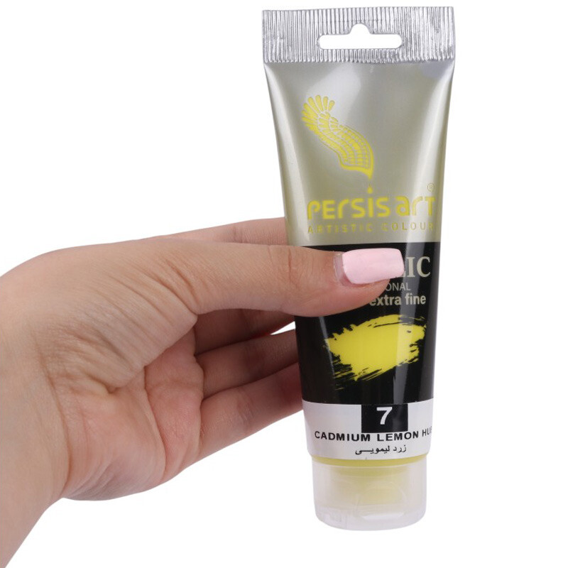 رنگ اکریلیک پرسیس آرت Cadmium Lemon Hue 7 حجم 75 میلی لیتر