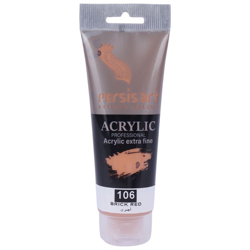 رنگ اکریلیک پرسیس آرت Brick Red 106 حجم 75 میلی لیتر