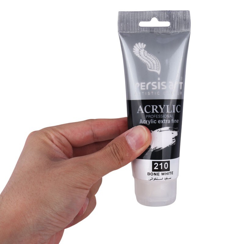 رنگ اکریلیک پرسیس آرت Bone White 210 حجم 75 میلی لیتر