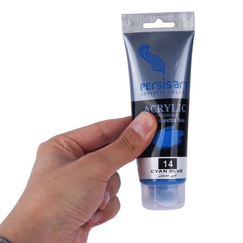 رنگ اکریلیک پرسیس آرت Cyan Blue 14 حجم 75 میلی لیتر
