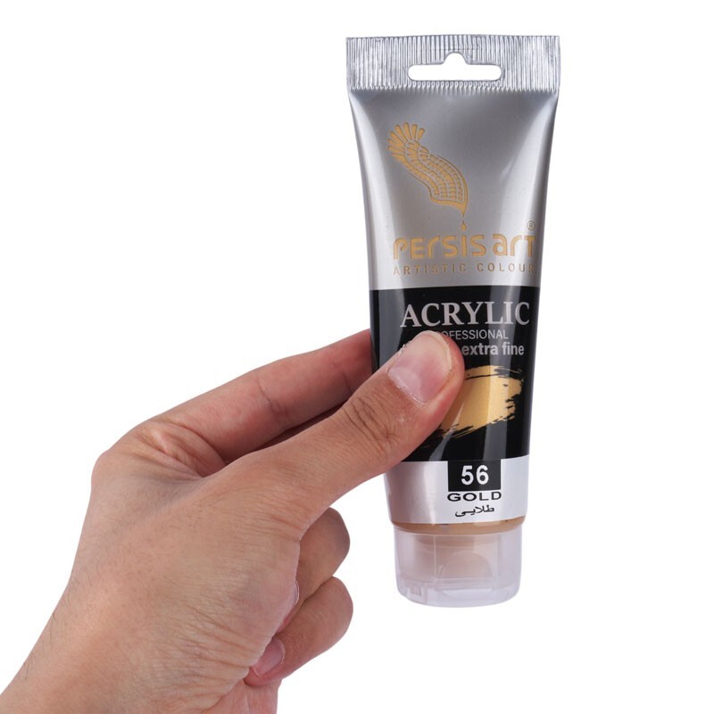 رنگ اکریلیک پرسیس آرت Gold 56 حجم 75 میلی لیتر