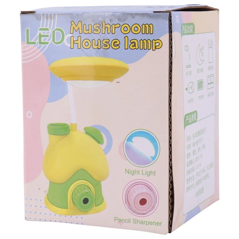 چراغ مطالعه فانتزی شارژی طرح Mushroom House