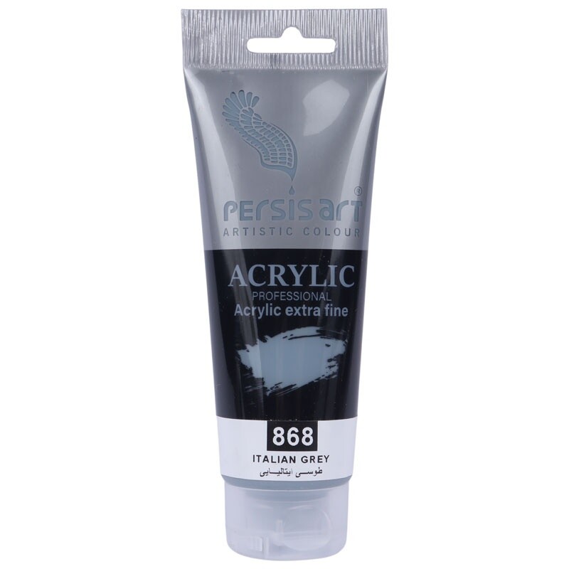 رنگ اکریلیک پرسیس آرت Italian Grey 868 حجم 75 میلی لیتر