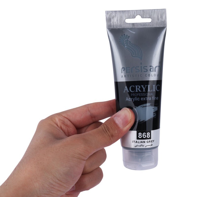 رنگ اکریلیک پرسیس آرت Italian Grey 868 حجم 75 میلی لیتر