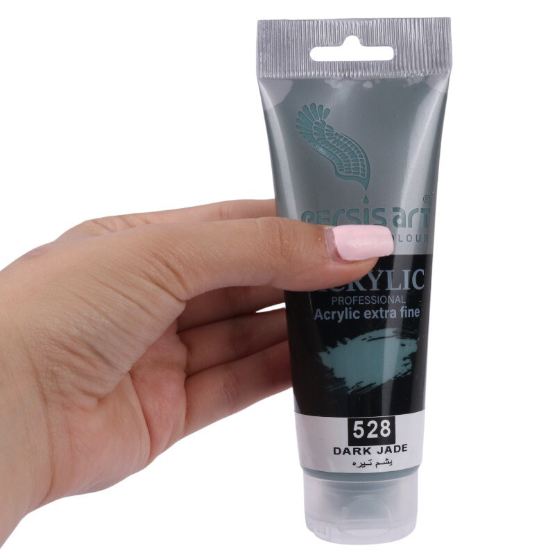 رنگ اکریلیک پرسیس آرت Dark Jade 528 حجم 75 میلی لیتر
