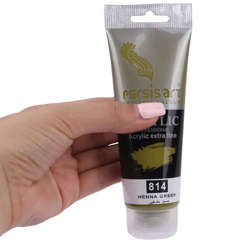 رنگ اکریلیک پرسیس آرت Henna Green 814 حجم 75 میلی لیتر