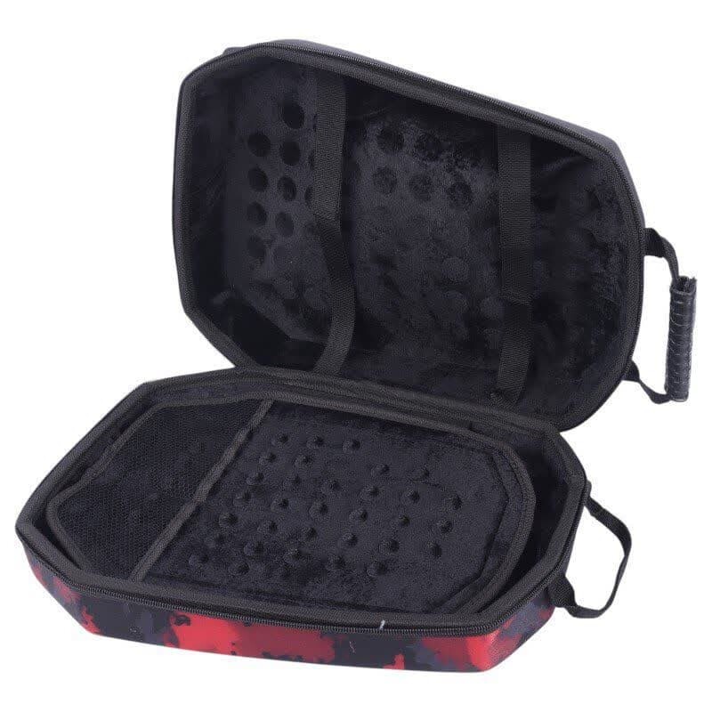 کیف کوله ای کنسول بازی Nakhl PS5 Slim پارچه ای چریکی مشکی قرمز