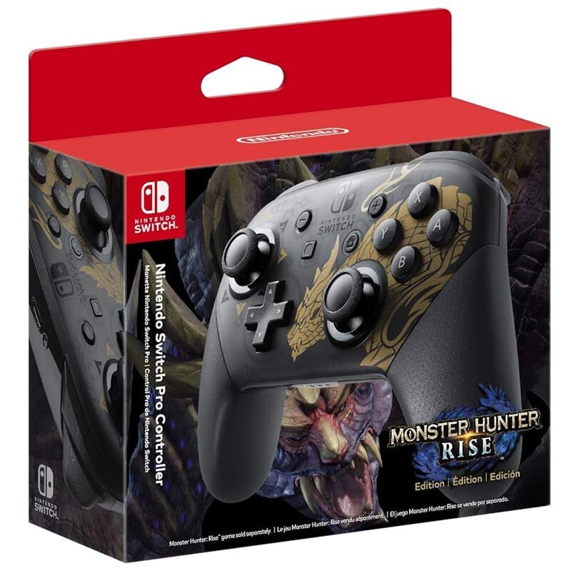 دسته بازی بی سیم Nintendo Switch Pro Monster Hunter Rise Edition