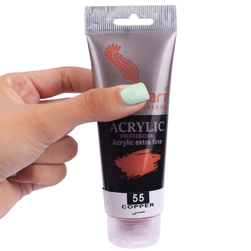 رنگ اکریلیک پرسیس آرت Copper 55 حجم 75 میلی لیتر