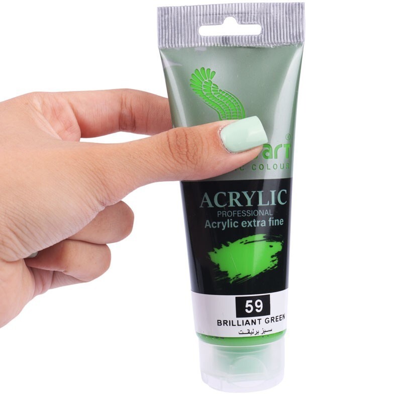 رنگ اکریلیک پرسیس آرت Brilliant Green 59 حجم 75 میلی لیتر