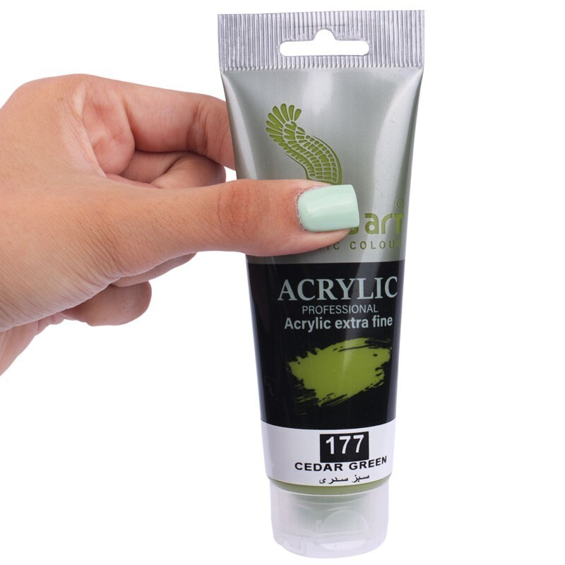 رنگ اکریلیک پرسیس آرت Cedar Green 177 حجم 75 میلی لیتر