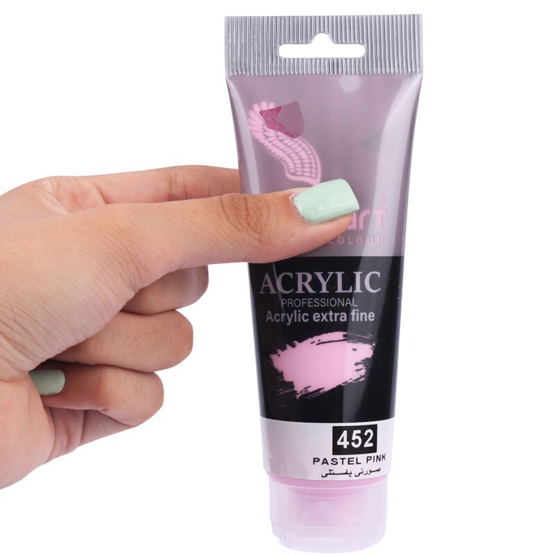 رنگ اکریلیک پرسیس آرت Pastel Pink 452 حجم 75 میلی لیتر