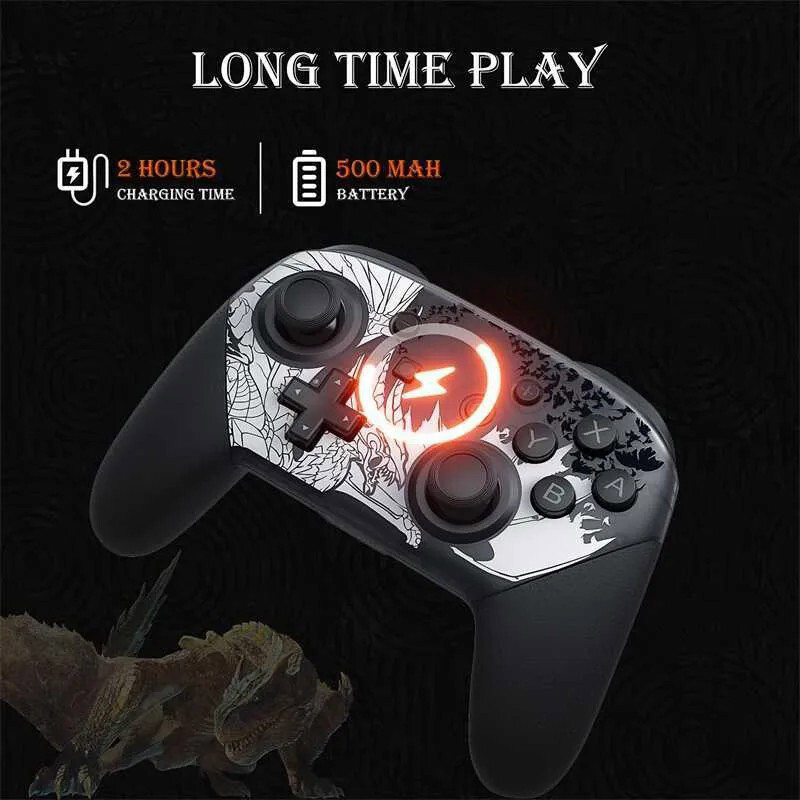 دسته بازی بی سیم Nintendo Switch Pro Monster Hunter Rise Sunbreak