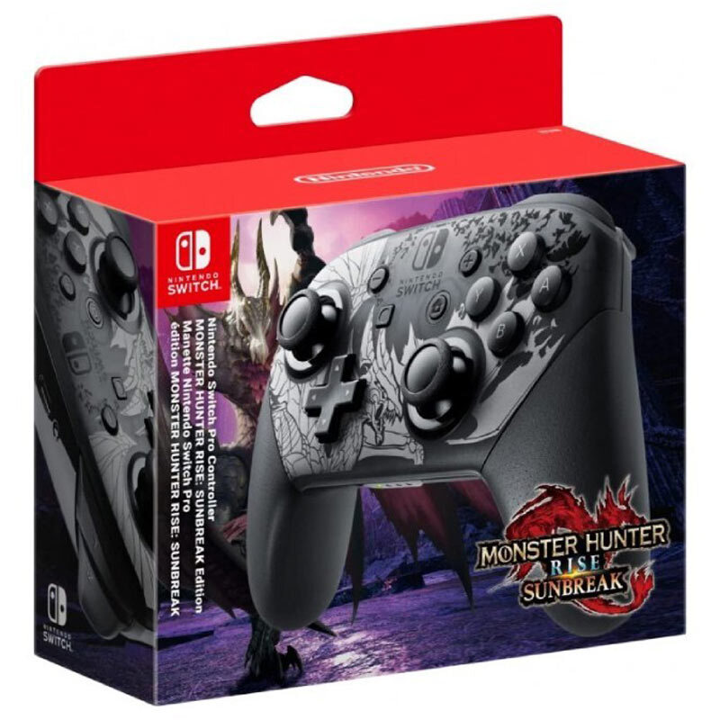دسته بازی بی سیم Nintendo Switch Pro Monster Hunter Rise Sunbreak