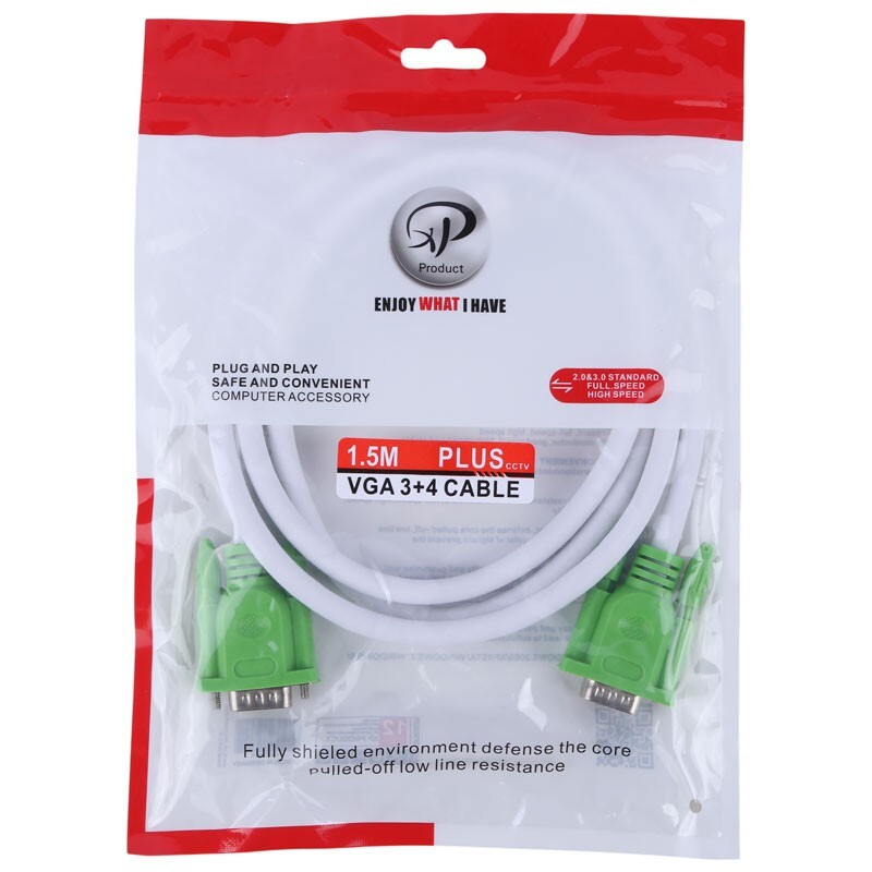 کابل VGA Plus 3+4 ایکس پی پروداکت XP-Product طول 1.5 متر