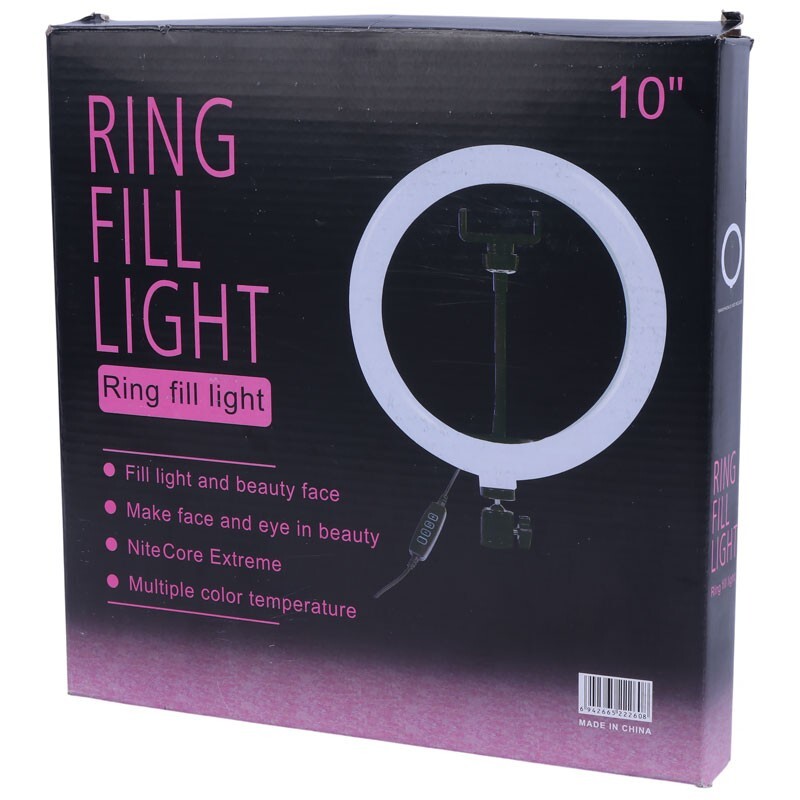 رینگ لایت سه پایه دار 10 اینچ QX-260