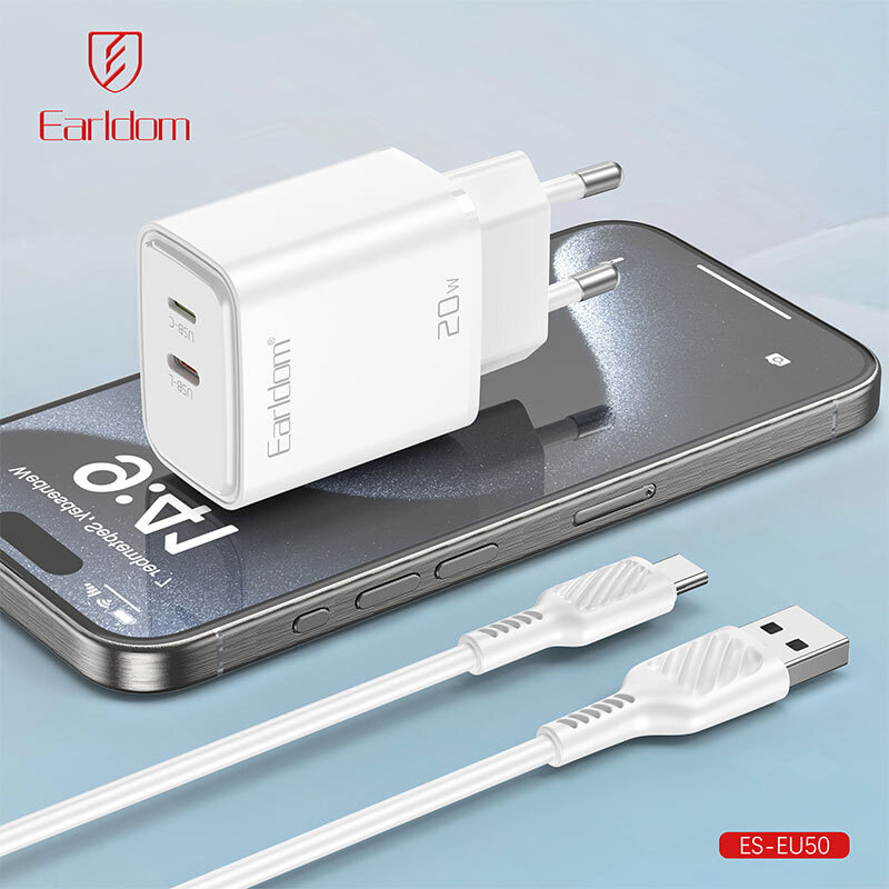 شارژر دیواری 20 وات ارلدام ES-EU50 PD 3A
