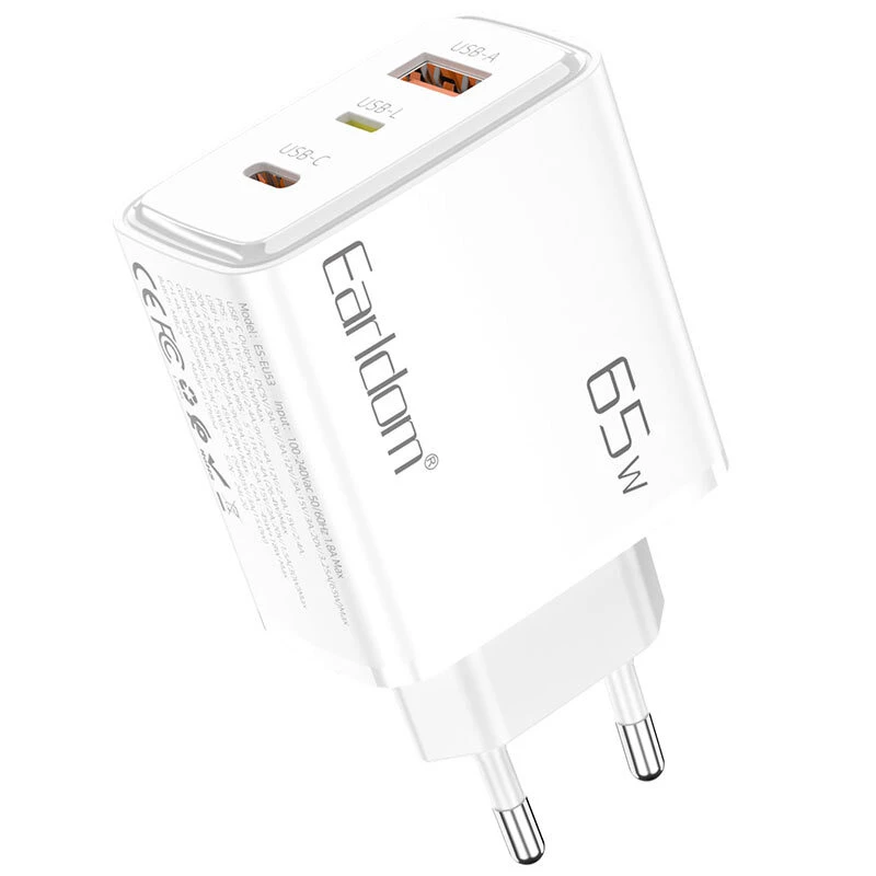 شارژر دیواری 65 وات ارلدام ES-EU53 PD 3.25A