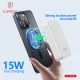 پاور بانک بی سیم فست شارژ ارلدام ET-PD48 PD 20W ظرفیت 10000 میلی آمپر ساعت