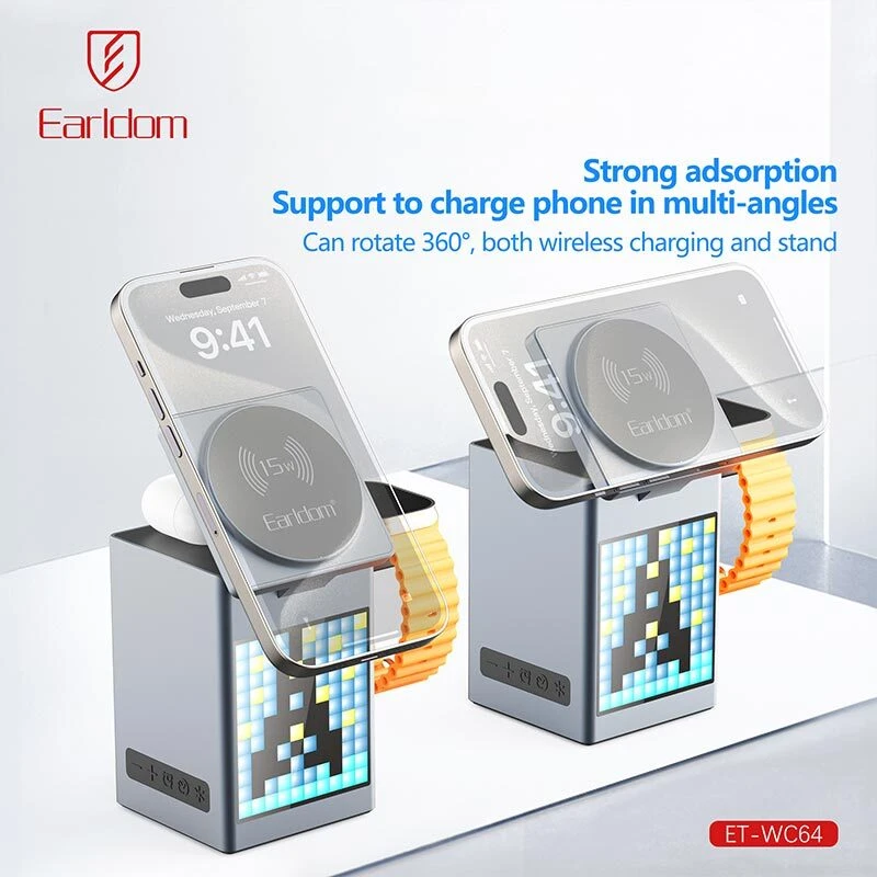 شارژر بی سیم و استند رومیزی Earldom ET-WC64 15W