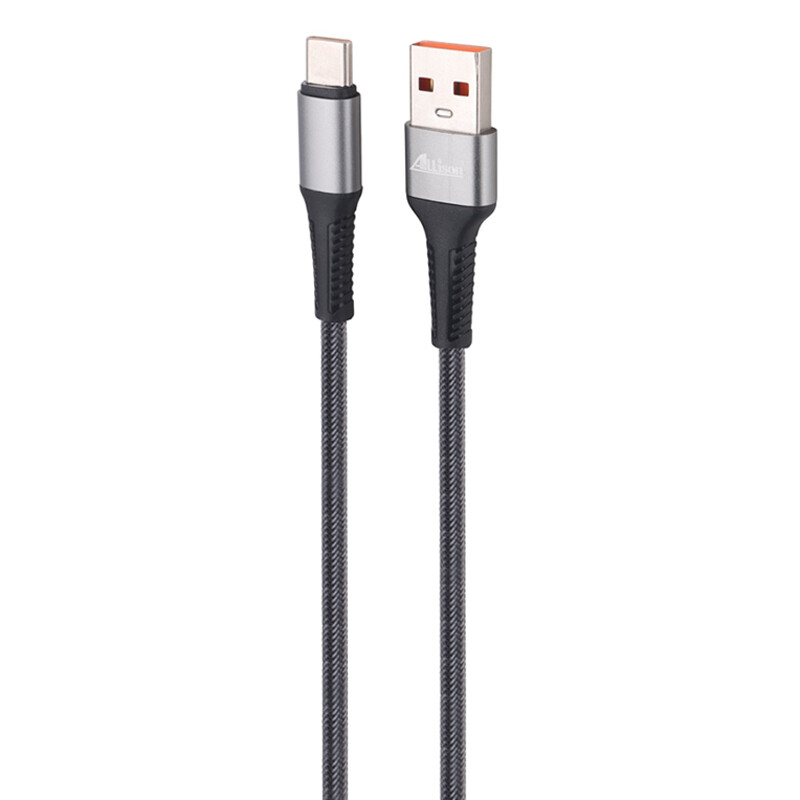 کابل تایپ سی فست شارژ Allison ALS-C27 6A 1m