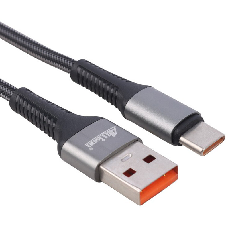 کابل تایپ سی فست شارژ Allison ALS-C27 6A 1m