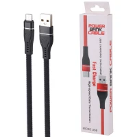 کابل کوتاه میکرو یو اس بی Power Bank 2.4A 25cm