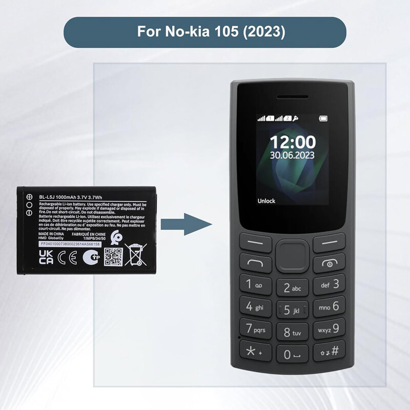 باتری موبایل اورجینال نوکیا Nokia BL-L5j