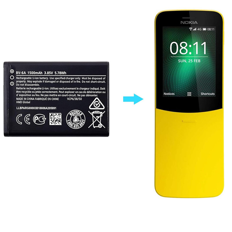 باتری موبایل اورجینال نوکیا Nokia BV-6A
