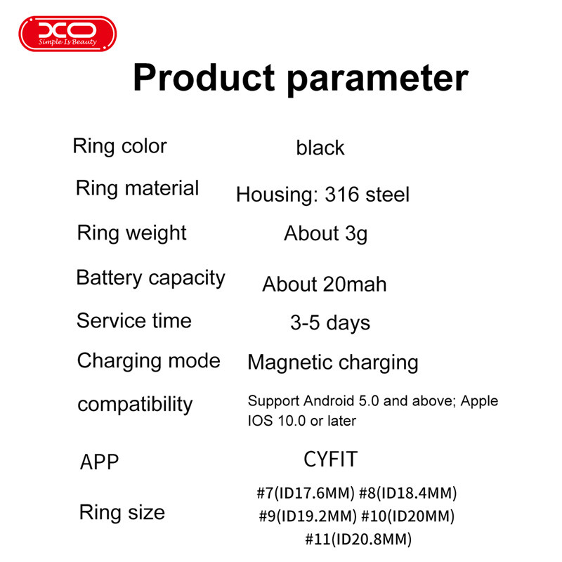 حلقه هوشمند ایکس او XO-RS01