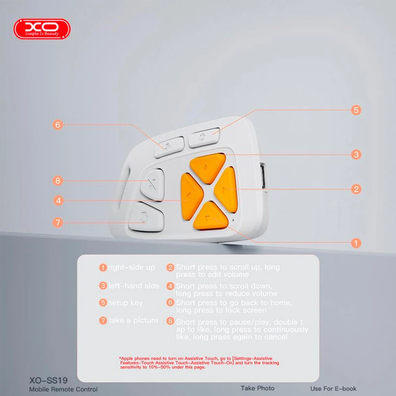 ریموت کنترل بلوتوثی موبایل ایکس او XO-SS19