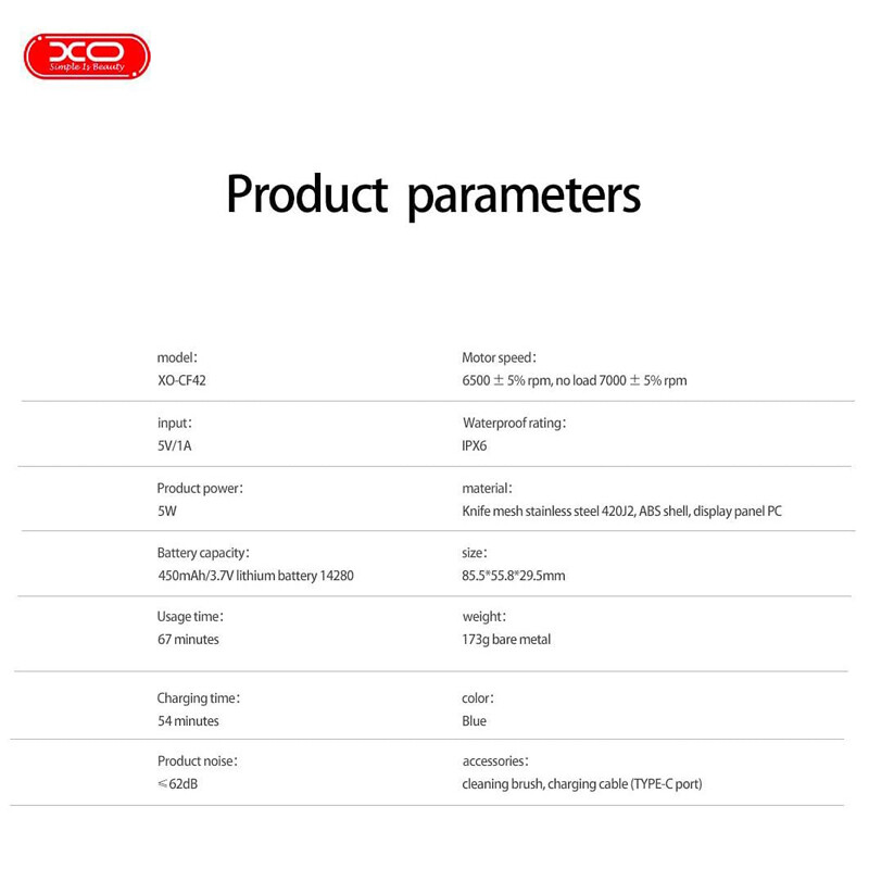 اپیلاتور بدن ایکس او XO-CF42
