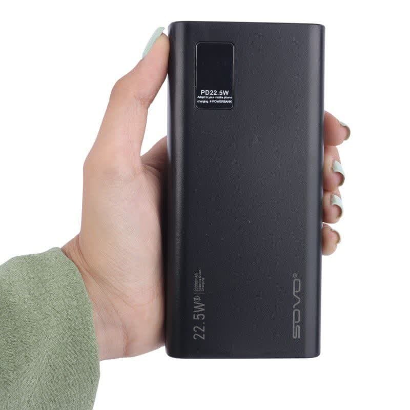 پاور بانک فست شارژ سوو PD102 PD 22.5W ظرفیت 20000 میلی آمپر ساعت