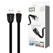 کابل آیفونی فست شارژ 2.4 آمپر ارلدام EC-111i طول 3 متر