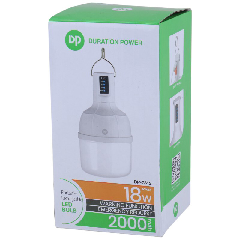 لامپ شارژی 18 وات دی پی DP-7812