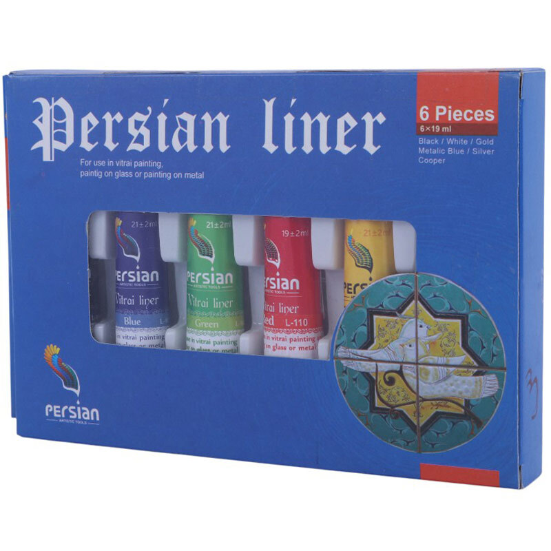 خمیر دورگیر 6 رنگ پرشین حجم 19 میلی لیتر کد 2
