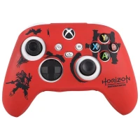 روکش دسته بازی Xbox X/S طرح Horizon زمینه قرمز مشکی