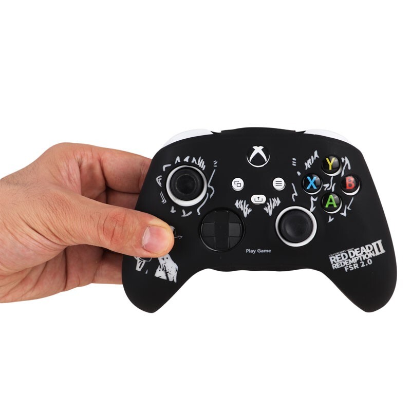 روکش دسته بازی Xbox X/S طرح Red Dead Redemption 2 زمینه مشکی سفید