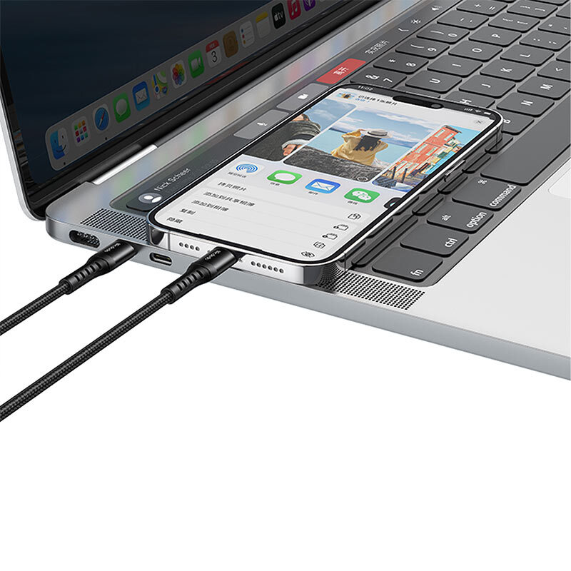 کابل تبدیل فست شارژ Mcdodo CA-563 Type-C To Lightning 3A PD 36W 3m
