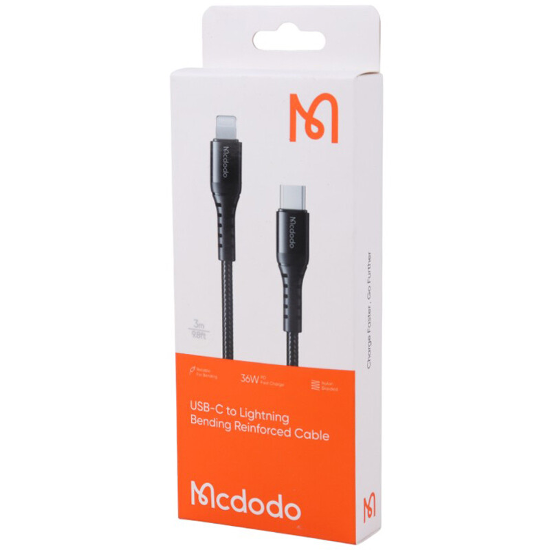 کابل تبدیل فست شارژ Mcdodo CA-563 Type-C To Lightning 3A PD 36W 3m