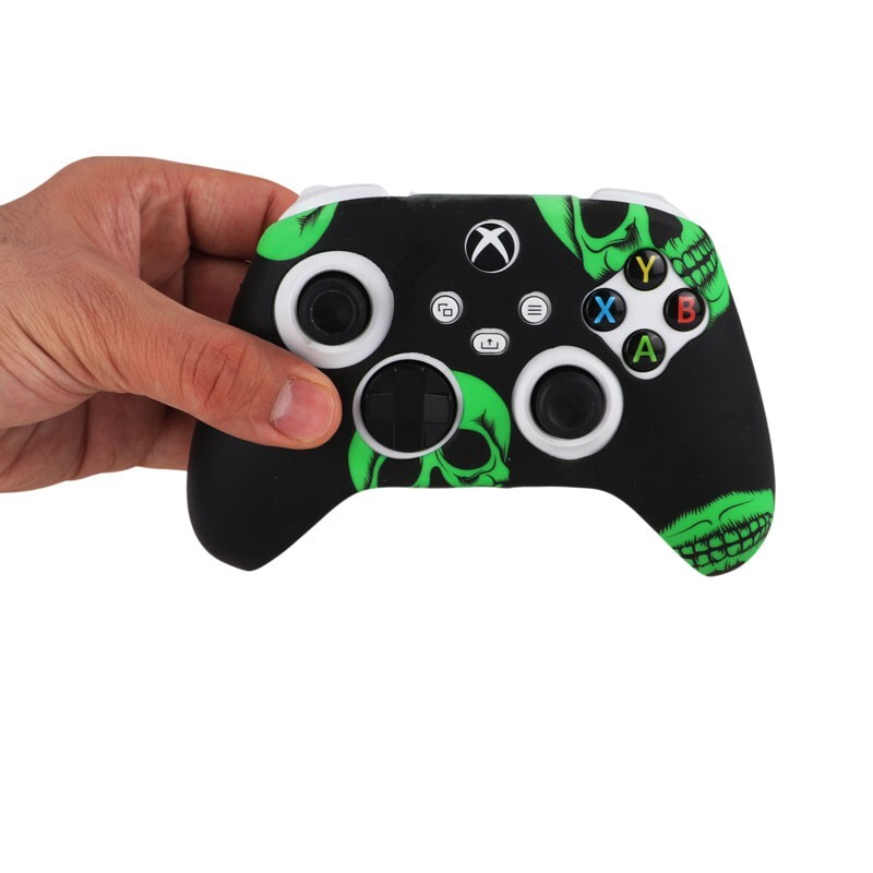 روکش دسته بازی Xbox X/S طرح اسکلت زمینه مشکی کد 1